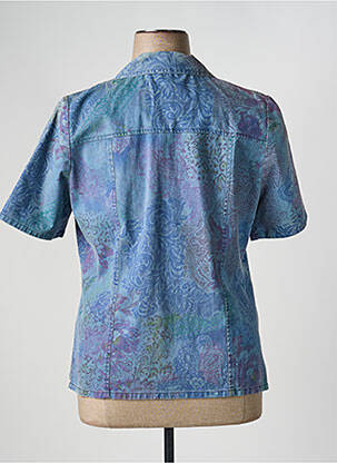 Jachete casual guler tip costum albastru FRANCE RIVOIRE femeie