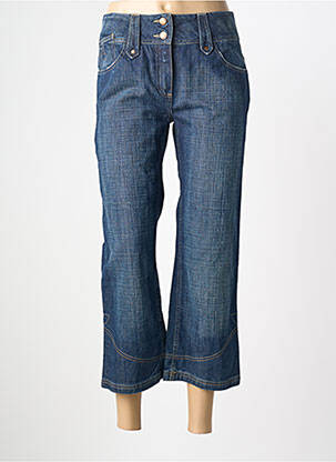 Pantalon trei sferturi croială dreaptă mărime normală albastru STK femme