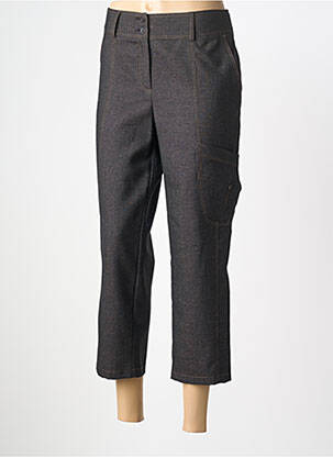 Pantalon trei sferturi croială dreaptă mărime normală gri QUATTRO femme