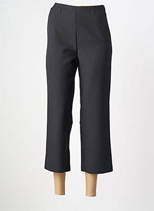 Pantalon trei sferturi croială dreaptă mărime normală negru LUCCHINI femme