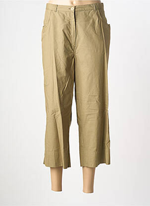 Pantalon trei sferturi croială dreaptă mărime normală verde CLAUDE DE SAIVRE femme