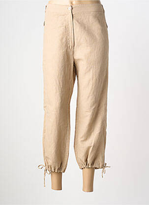 Pantalon trei sferturi croială dreaptă mărime normală bej LUCCHINI femme