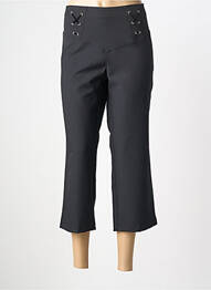 Pantalon trei sferturi croială dreaptă mărime normală negru LUCCHINI femme