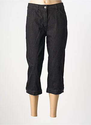 Pantalon trei sferturi croială dreaptă mărime normală negru SETRAK femme