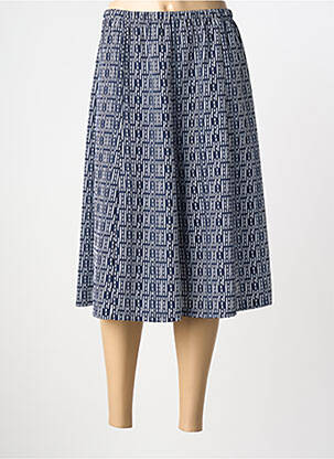 Fustă midi croială dreaptă albastru GUY DUBOUIS femme