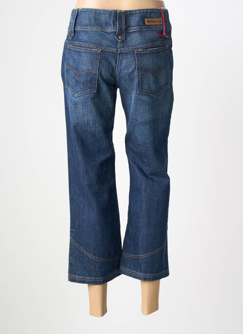 Pantalon trei sferturi croială dreaptă mărime normală albastru STK femme