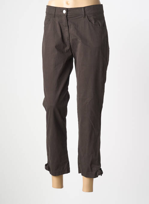 Pantalon trei sferturi elasticitate mărime normală maro LUCCHINI femme