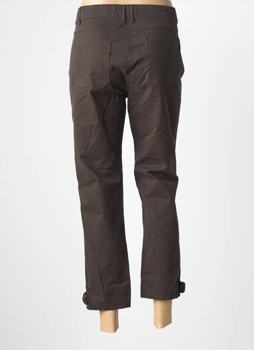 Pantalon trei sferturi elasticitate mărime normală maro LUCCHINI femme