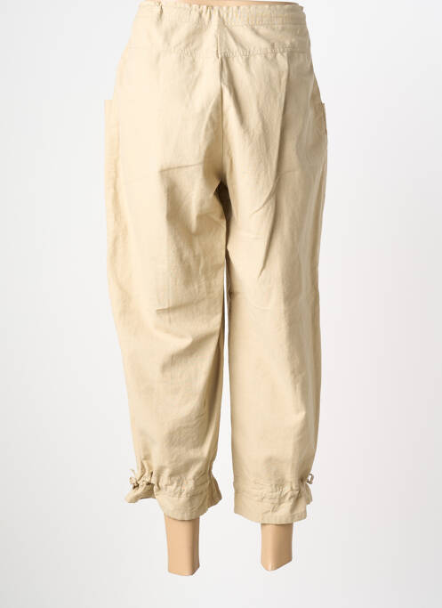 Pantalon trei sferturi croială dreaptă mărime normală bej LUCCHINI femme