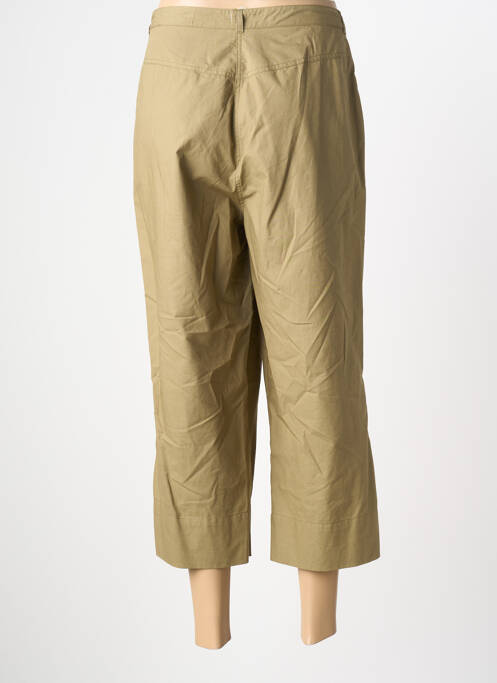 Pantalon trei sferturi croială dreaptă mărime normală verde CLAUDE DE SAIVRE femme