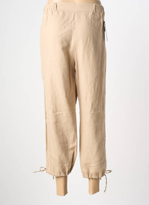 Pantalon trei sferturi croială dreaptă mărime normală bej LUCCHINI femme