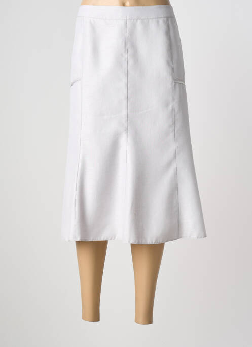 Fustă midi croială dreaptă gri GUY DUBOUIS femme