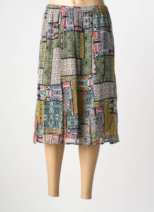 Fustă midi croială dreaptă negru GEVANA femme