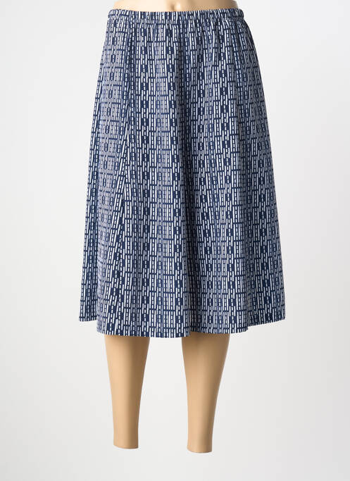 Fustă midi croială dreaptă albastru GUY DUBOUIS femme