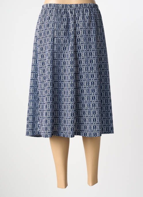 Fustă midi croială dreaptă albastru GUY DUBOUIS femme
