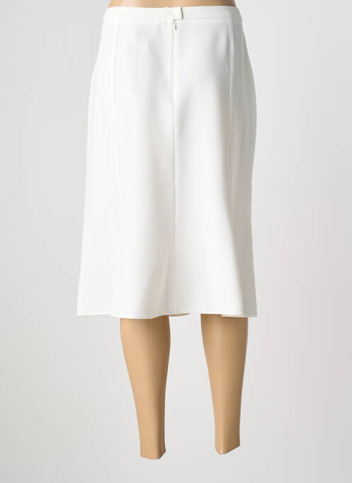 Fustă midi croială dreaptă alb GUY DUBOUIS femme