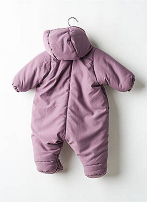 Salopetă-pantalon mâneci lungi violet PETIT BATEAU fată