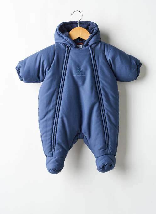 Salopetă-pantalon mâneci lungi mâneci lungi albastru PETIT BATEAU garcon