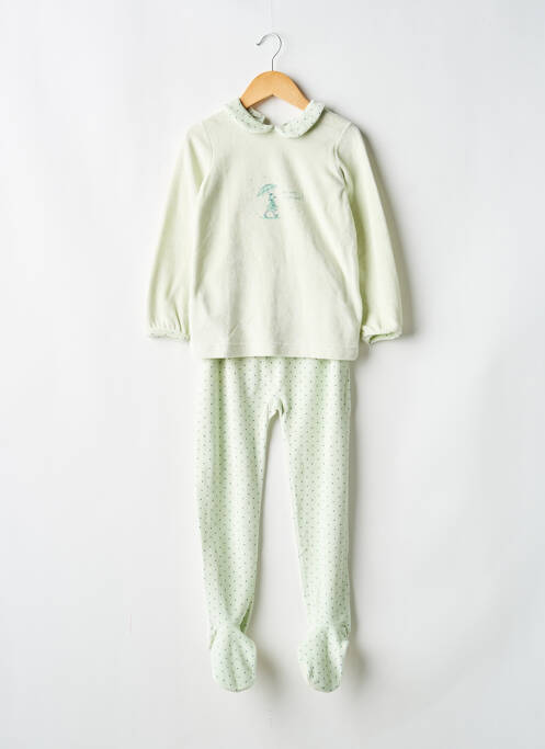 Pijama tip de tricou verde PETIT BATEAU enfant
