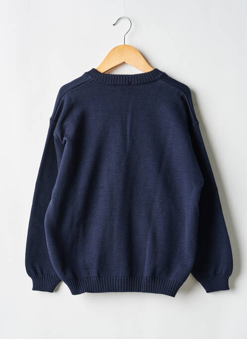 Vestă cu mâneci lungi închidere cu nasturi pe față albastru COUDEMAIL garcon