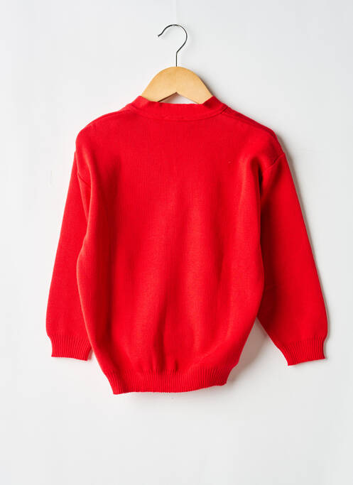 Vestă cu mâneci lungi plasă fină roșu COUDEMAIL fille