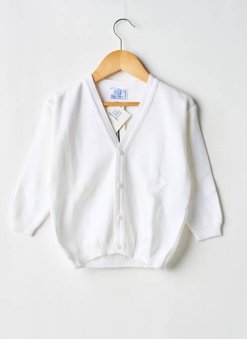 Vestă cu mâneci lungi plasă fină alb LAPIN BLEU fille