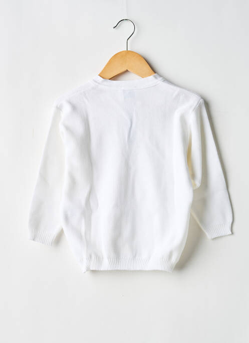 Vestă cu mâneci lungi plasă fină alb LAPIN BLEU fille