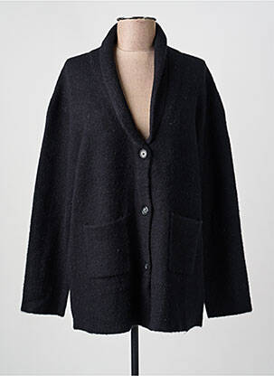 Vestă cu mâneci lungi elasticitate negru BELLA JONES femme