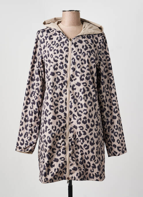 Impermeabil buzunare cu glugă bej LAURA JO femme