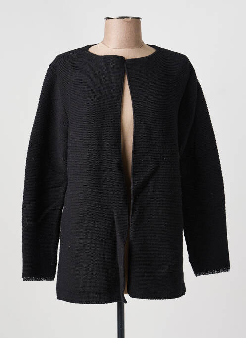 Vestă cu mâneci lungi croială cambrată negru AN' GE femme