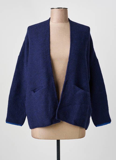 Vestă cu mâneci lungi elasticitate albastru AN' GE femme