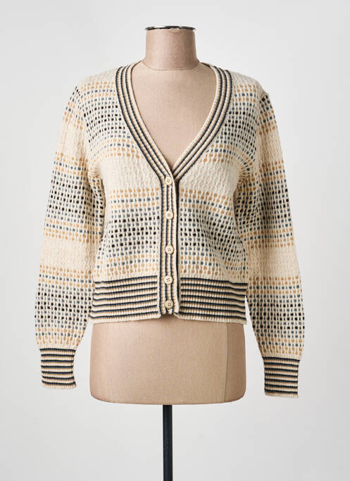 Vestă cu mâneci lungi strânsă pe partea de jos bej ALDO MARTIN'S femme