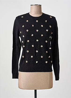 Pulover croială cambrată mâneci lungi negru INTERDEE femme