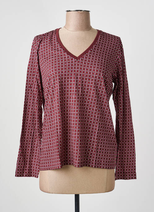 Tricou imprimeu fantezie mâneci lungi violet GERARD DAREL femme