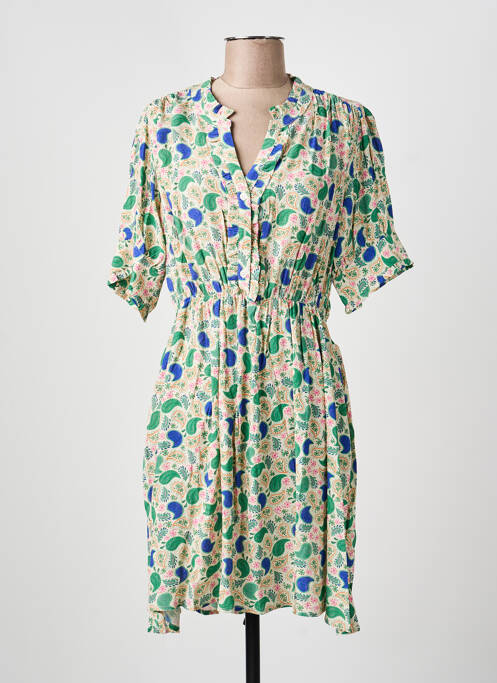 Rochie scurtă mâneci scurte mâneci scurte bej ESCANDELLE femme