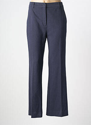 Pantalon drept închidere cu fermoar sub clapetă cu cârlig gri MAXMARA femme