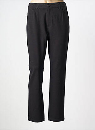 Pantalon drept închidere cu fermoar sub clapetă cu nasturi negru EMME M femeie