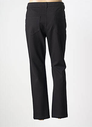 Pantalon drept închidere cu fermoar sub clapetă cu nasturi negru EMME M femeie