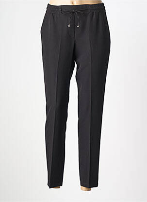 Pantalon slim talie elastică negru COTTONADE femeie