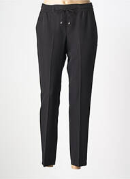 Pantalon slim talie elastică negru COTTONADE femme