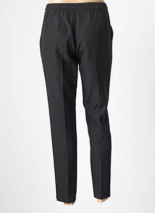 Pantalon slim talie elastică negru COTTONADE femeie