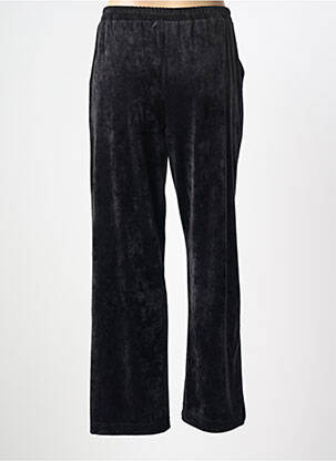 Pantalon drept închidere cu fermoar sub clapetă cu nasturi negru KAKIE femeie