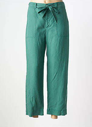 Pantalon 7/8 închidere cu fermoar sub clapetă cu nasturi verde GERARD DAREL femeie