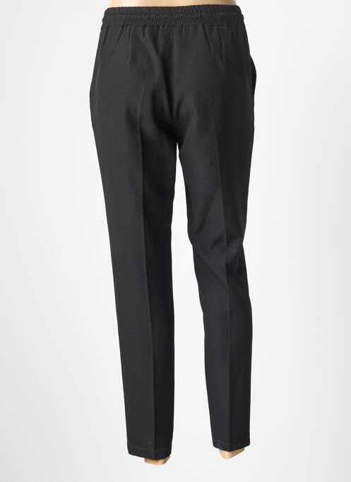 Pantalon slim talie elastică negru COTTONADE femme