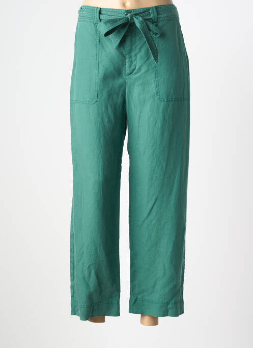Pantalon 7/8 închidere cu fermoar sub clapetă cu nasturi verde GERARD DAREL femme