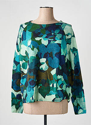 Pulover croială dreaptă mâneci lungi verde CASHMERE femeie
