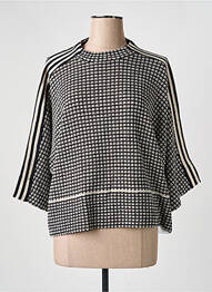 Pulover guler rotund mâneci lungi negru ALDO MARTIN'S femme