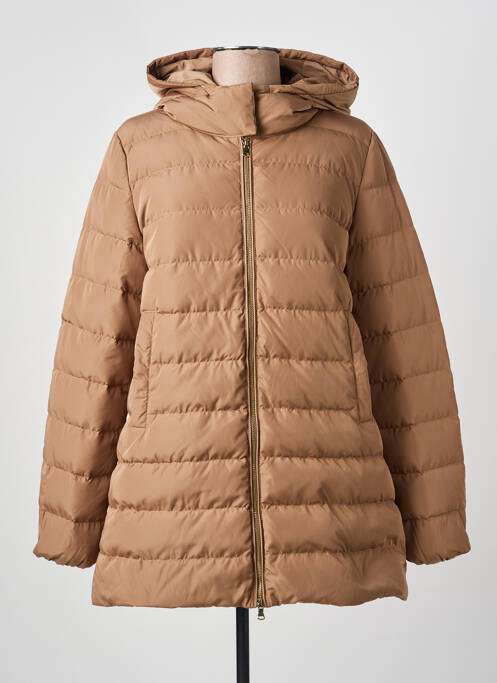 Geacă matlasată buzunare cu glugă bej EMME M femme