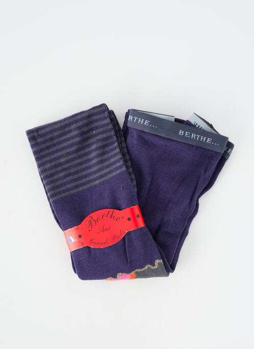 Colanți elasticitate violet BERTHE AUX GRANDS PIEDS femme
