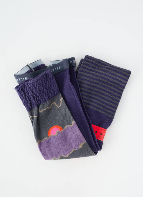 Colanți elasticitate violet BERTHE AUX GRANDS PIEDS femme